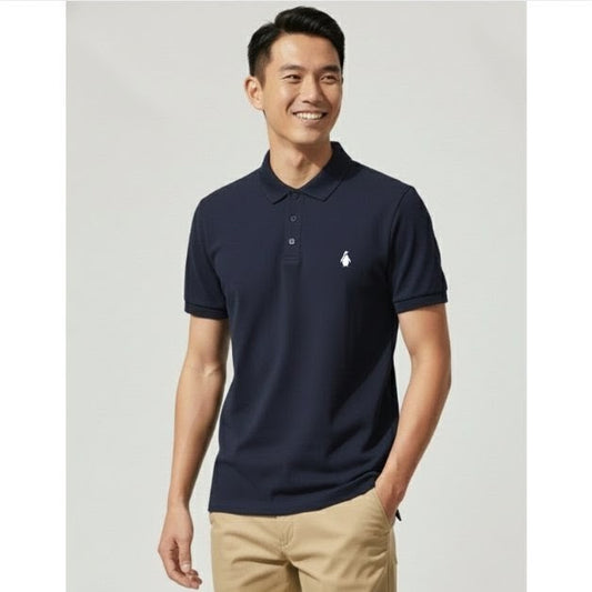 SIGNATURE MEN'S NAVY BLUE POLO TEE